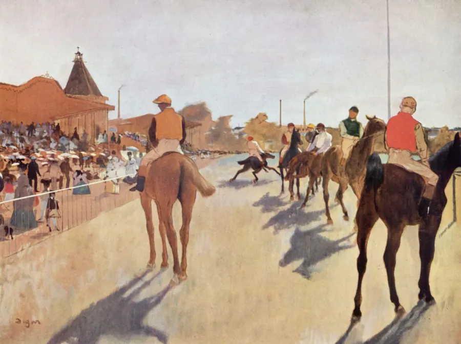 The Parade (Racehorses before the Stands) — Musée d’Orsay